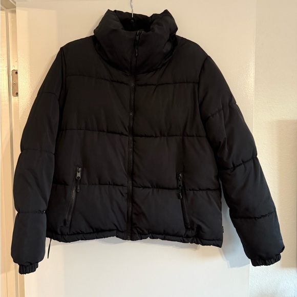 Cotton On Black Puffer Jacket - Medium - Picture 2 of 5